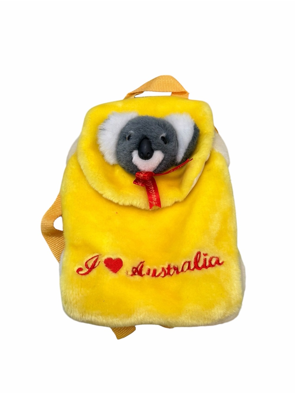 Vintage 80s 90s Australia Koala Bear Plush Backpack Small Retro Kawaii Cute